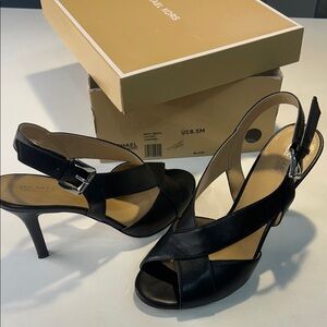 Michael Kors Black Strappy Heels